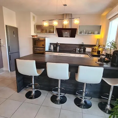 公寓 Modern For 4 People With Terrace 昂蒂布